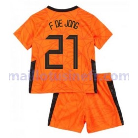 Maillot de Foot Pays-Bas Frenkie de Jong 21 Domicile UEFA EURO 2020 - Enfant